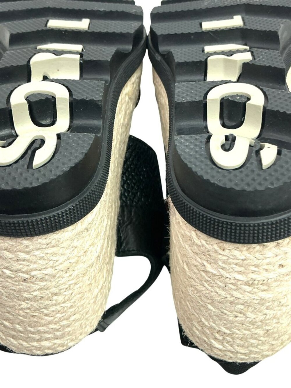 Sorel Joanie ll Slingback Platform Wedge Espadrille Sandals Womens 7.5 Black NEW - Picture 11 of 13